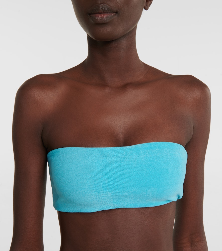 Jade Swim All Around Terry Bandeau Bikini Top In Bahama Mama Terry