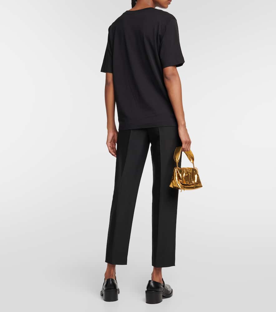 Dries Van Noten Womens Black Round-neck Relaxed-fit Cotton-jersey T-shirt In Black
