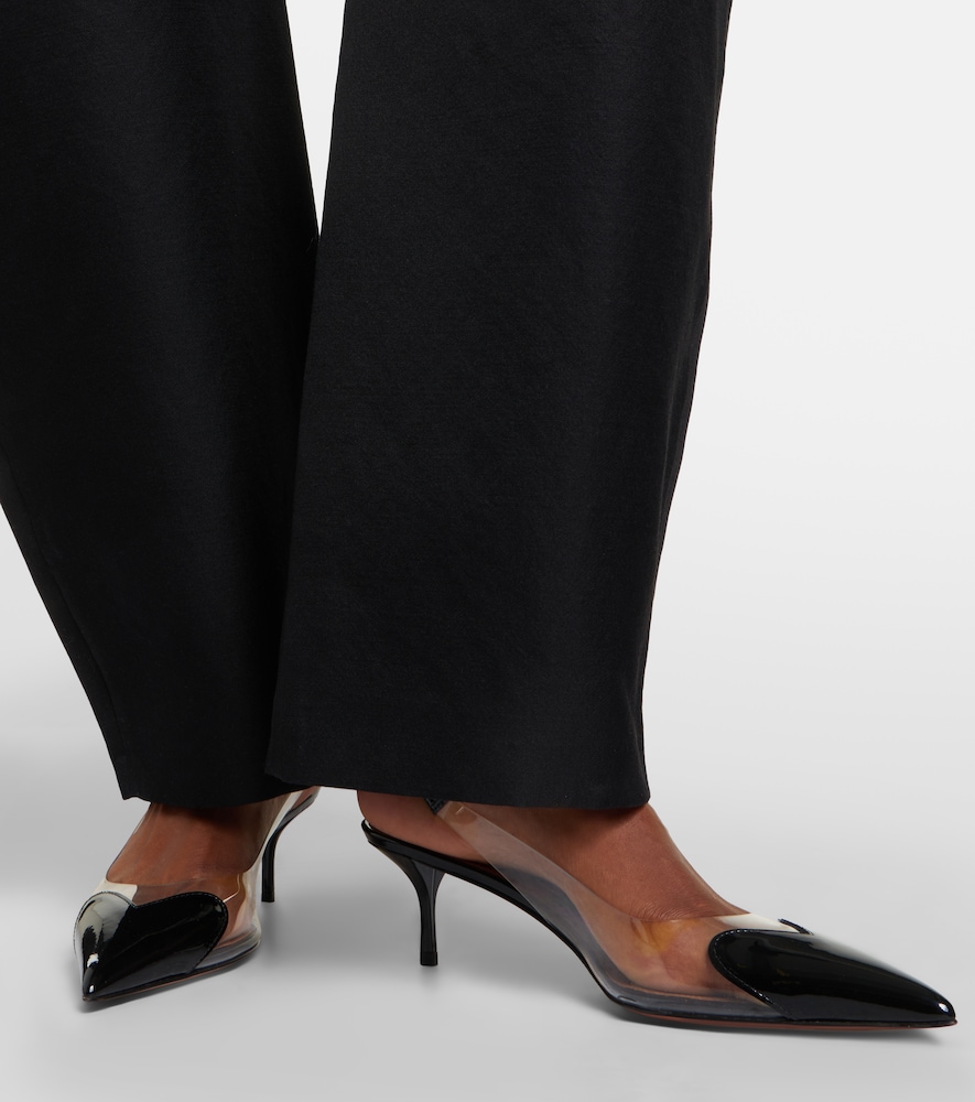 Alaïa Cœur Leather-Trimmed Pvc Pumps