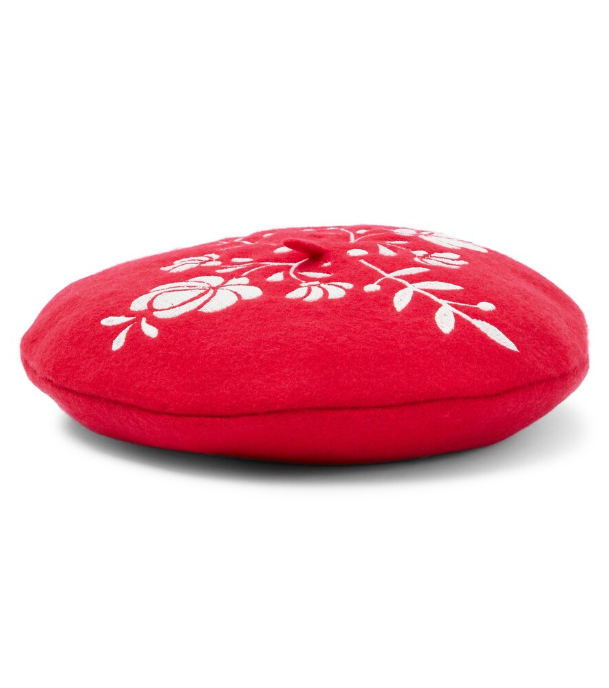  Kenzo Kids Kenzo Kids Embroidered Wool-blend Beret 