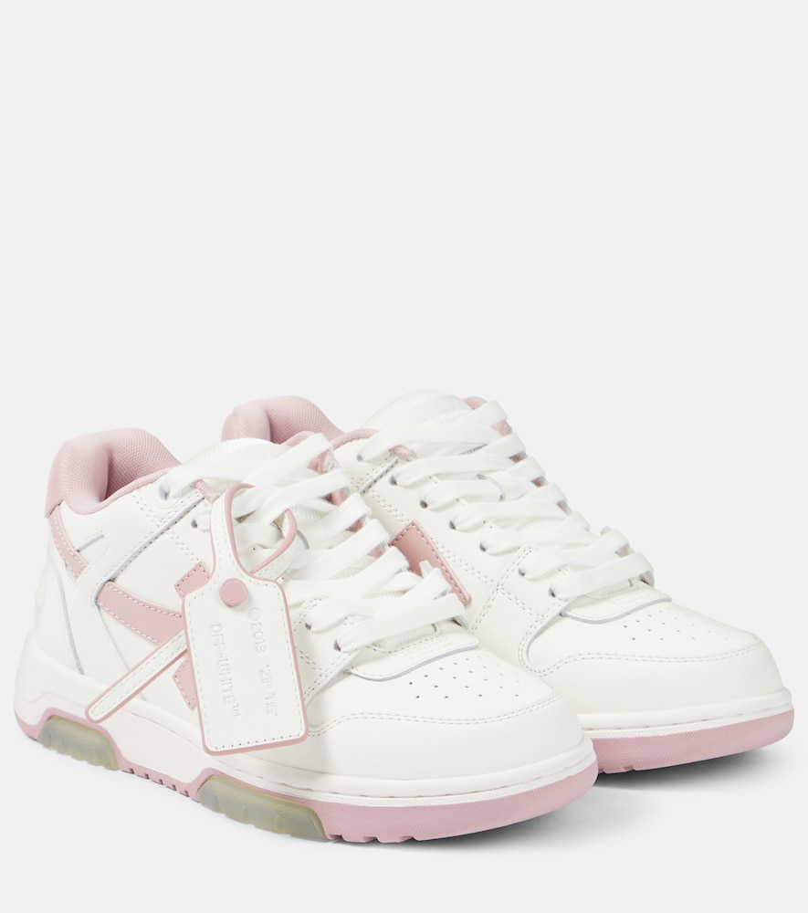 Off-White Out Of Office Leather Sneakers Multicoloured Uk Size 4 Women's