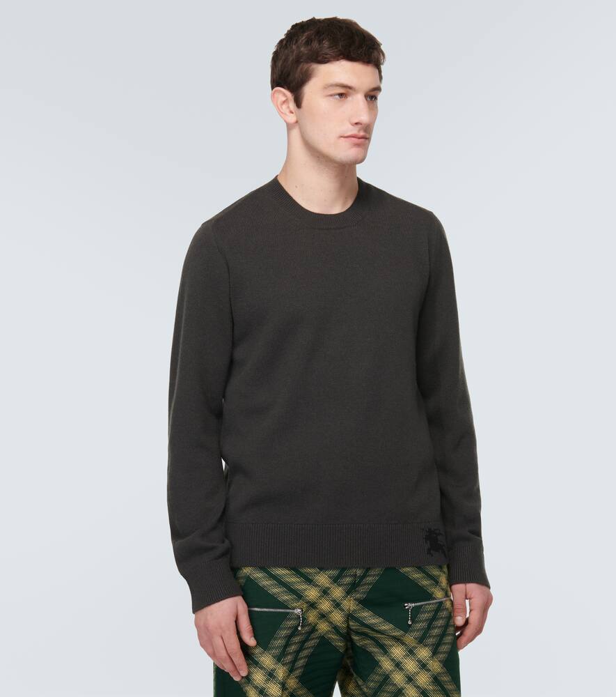 Shop Burberry Cashmere Sweater In Black