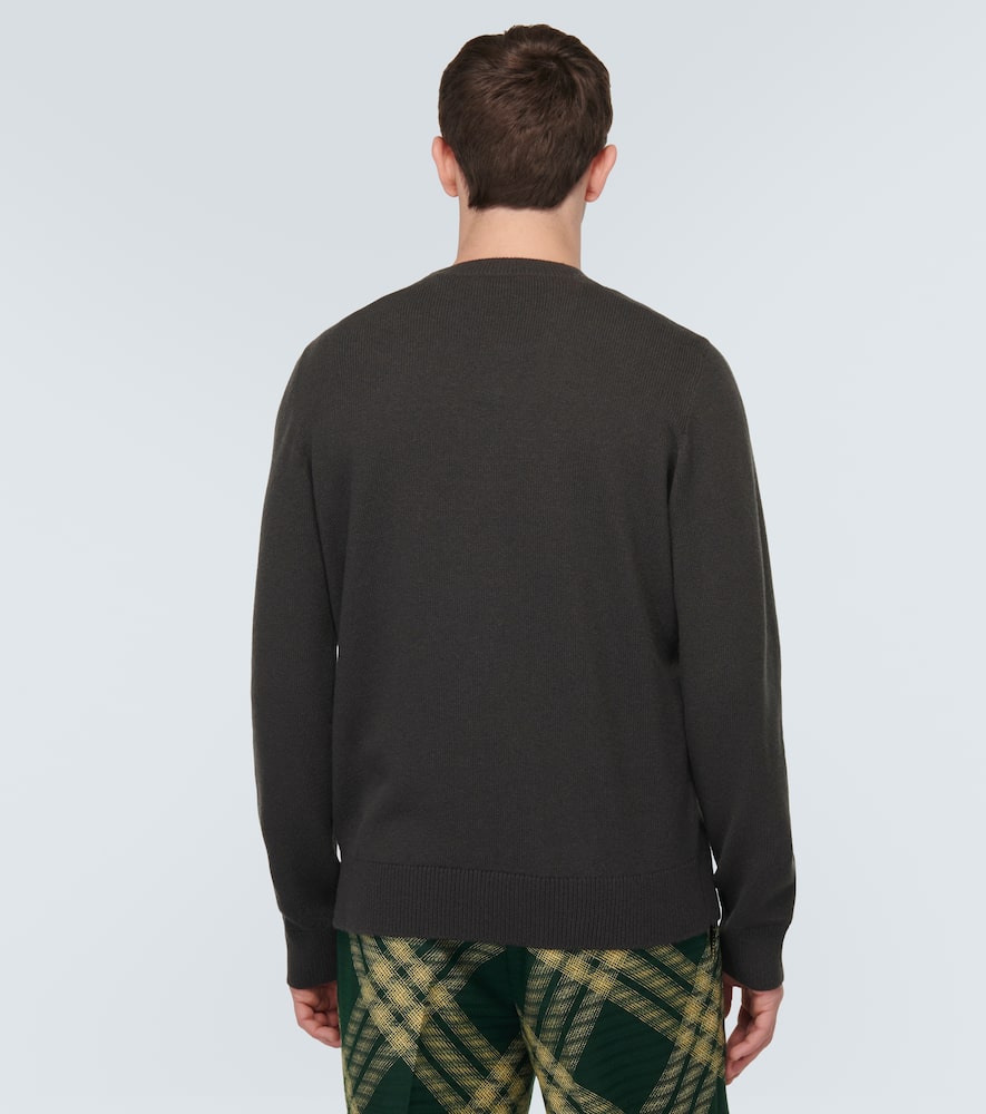 Shop Burberry Cashmere Sweater In Black