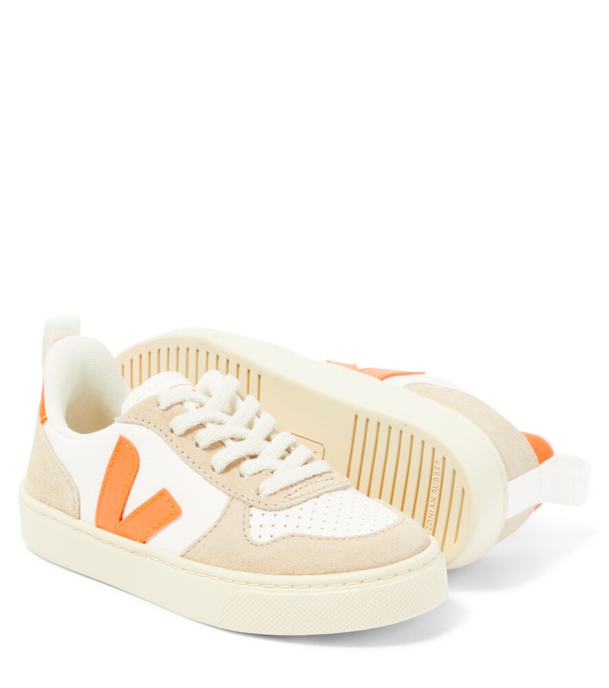 Veja Kids Veja Kids Sneakers V-10 Aus Leder Und Veloursleder 