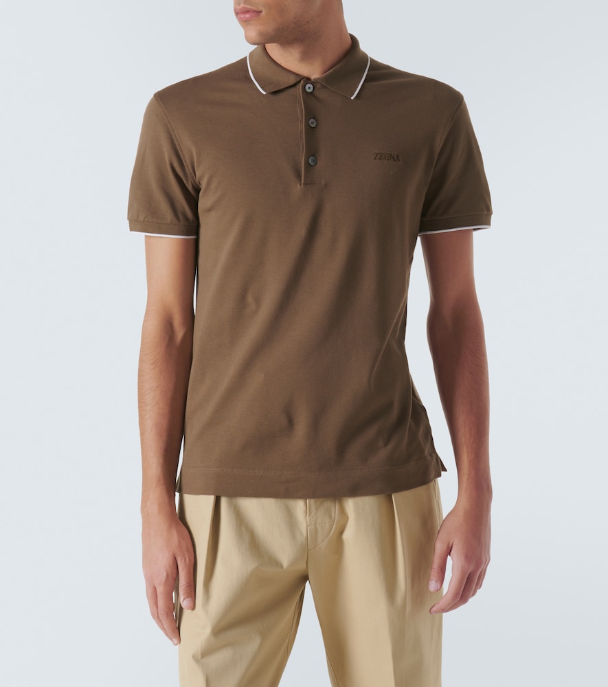 Zegna Zegna Polohemd Aus Einem Baumwollgemisch 