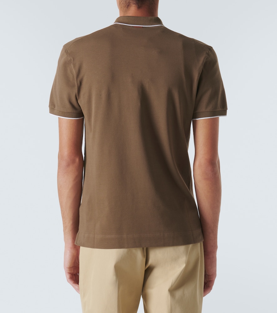  Zegna Zegna Polohemd Aus Einem Baumwollgemisch 