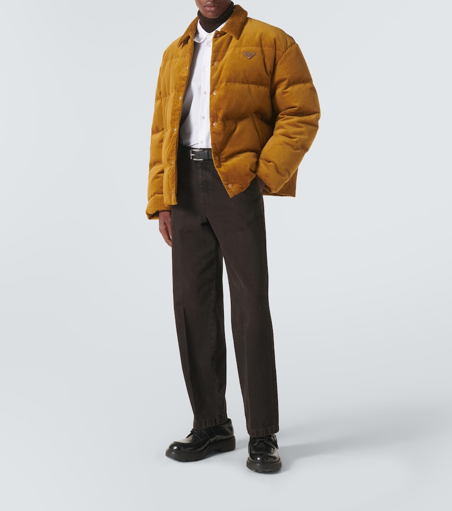  Prada Prada Cotton Corduroy Puffer Jacket 