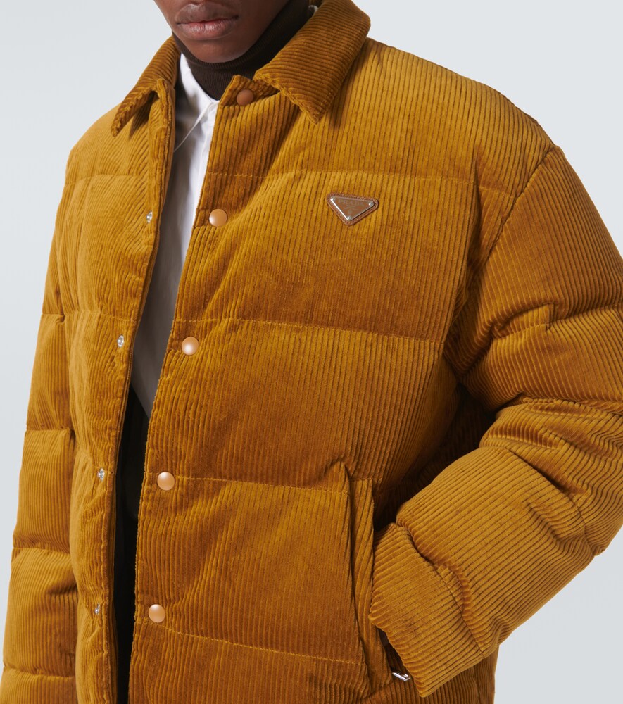  Prada Prada Cotton Corduroy Puffer Jacket 