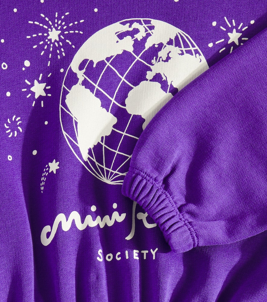  Mini Rodini Mini Rodini Sweatshirt-kleid Society Aus Baumwolle 
