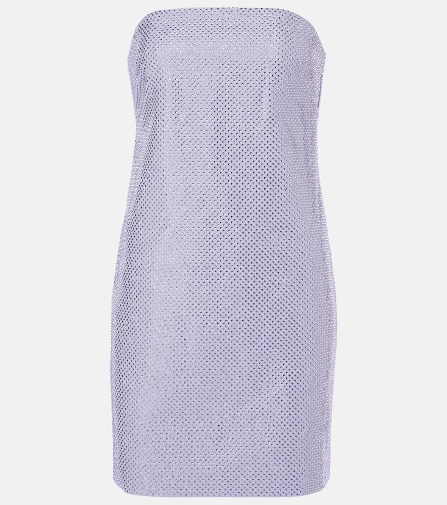 Embellished strapless minidress