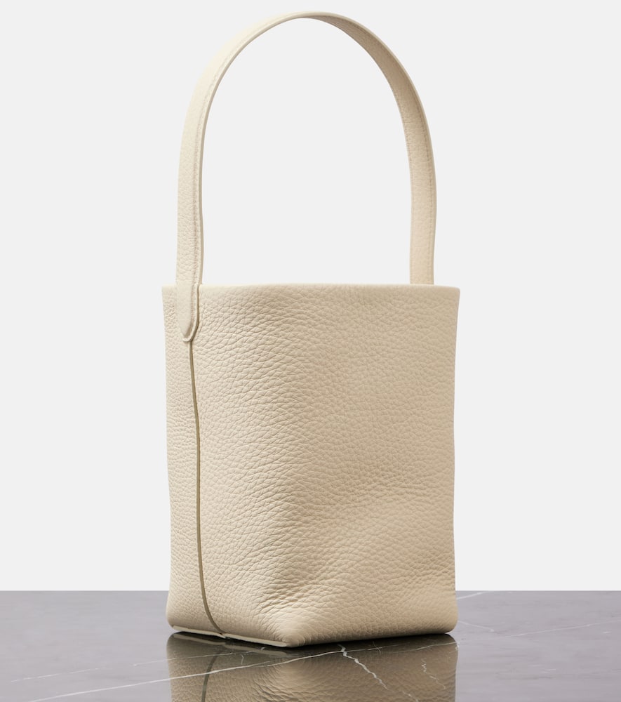 The Row N/s Park Small Leather Tote Bag In White