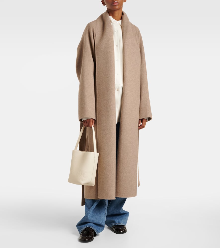The Row N/s Park Small Leather Tote Bag In White