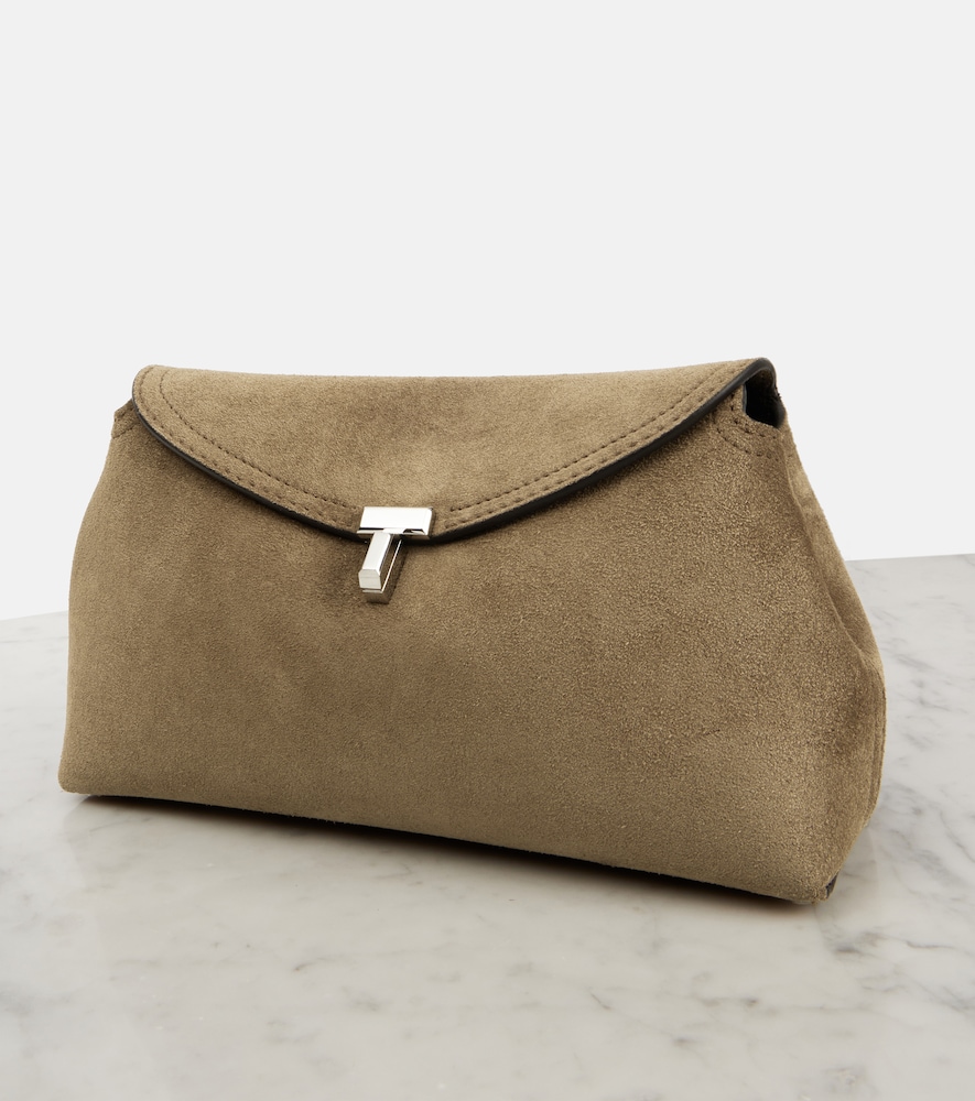  Toteme Toteme Clutch T-lock Aus Veloursleder 