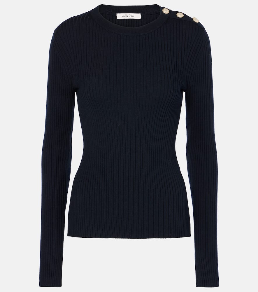 Essential Ease wool and silk-blend sweater