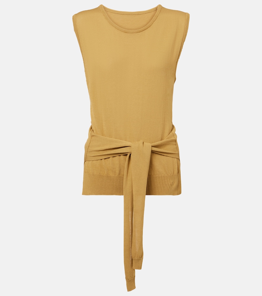Lemaire Lemaire Knitted tie-detail cotton top　ルメール ニット タイディテール コットン トップ