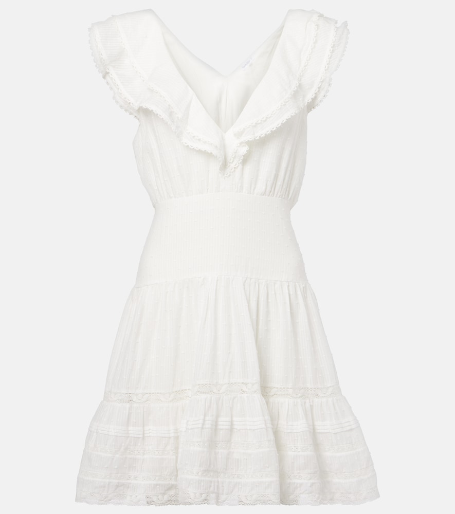 Poupette St Barth Della striped cotton minidress