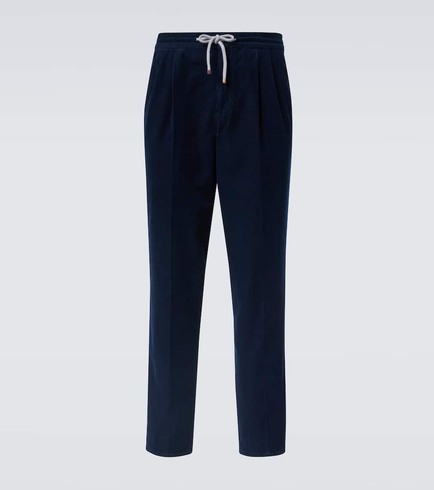 Cotton velvet sweatpants