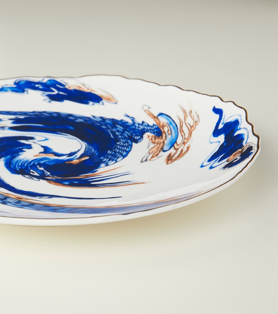  Seletti Seletti X Diesel Living Classics On Acid Imari Dragon Dinner Plate 