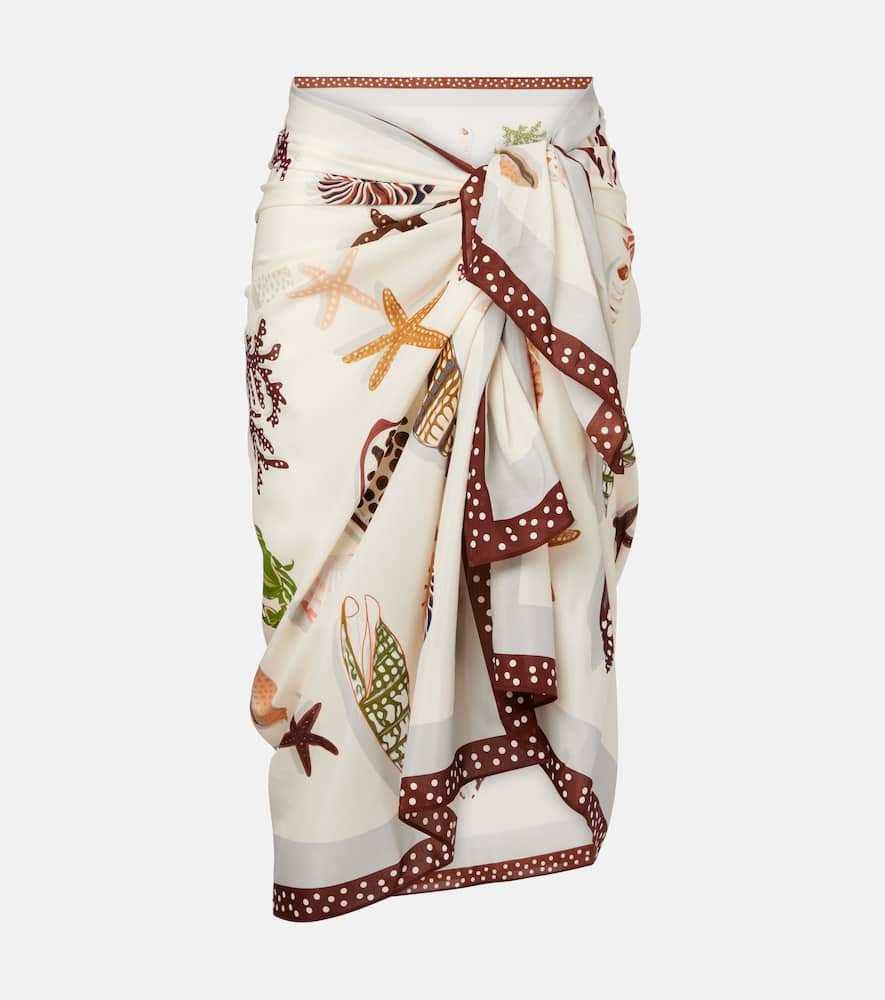 Eres Latte Cotton And Silk Beach Cover-up