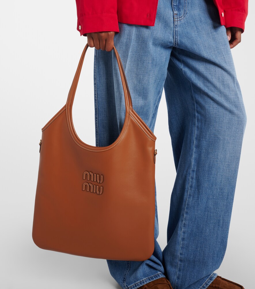 Miu Miu Ivy Medium leather tote bag