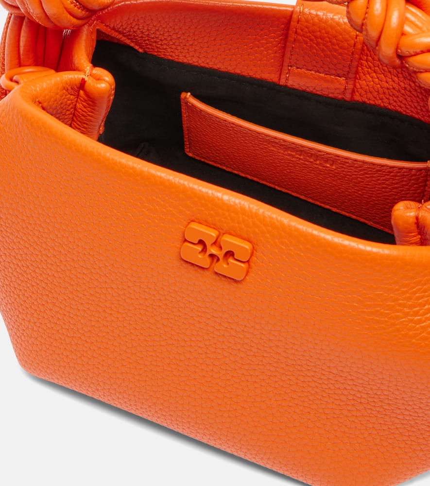 Ganni Bou Mini Tote Bag In Orange