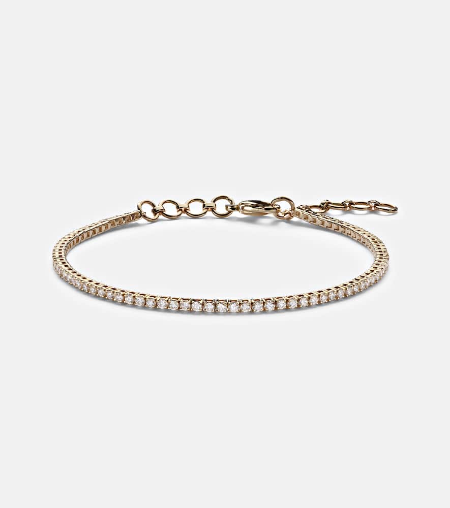 Stone And Strand 14kt Gold Bracelet With Diamonds In Gold