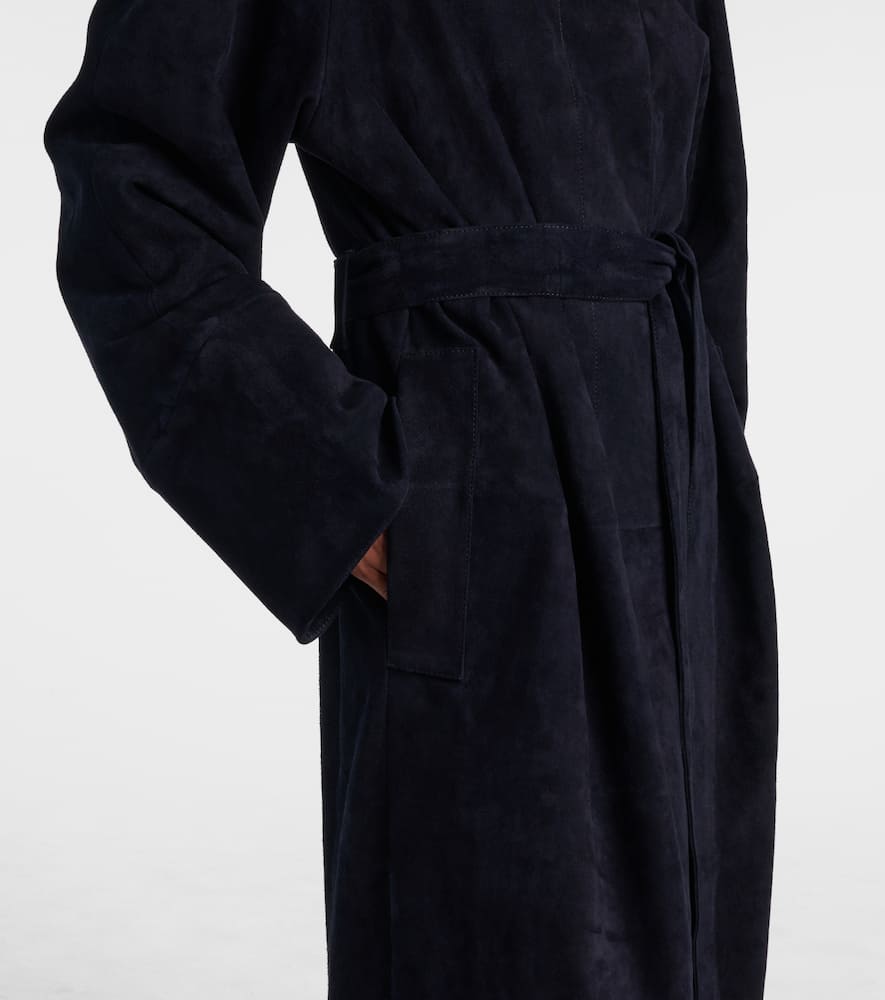 Stouls Dietrich Suede Coat In Black
