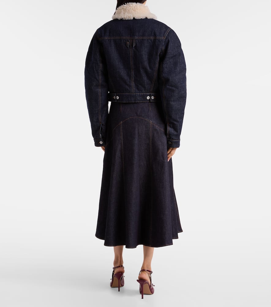 Jacquemus Denim Blouson Jacket In Blue