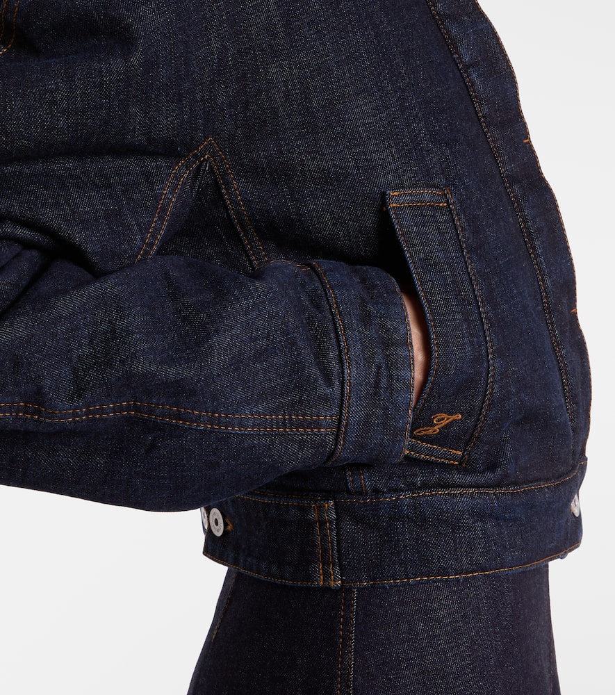 Jacquemus Denim Blouson Jacket In Blue