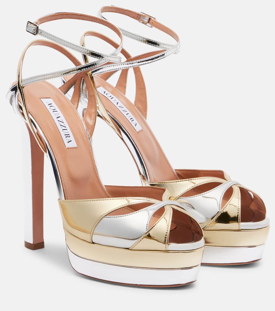 Moves 130 metallic leather sandals