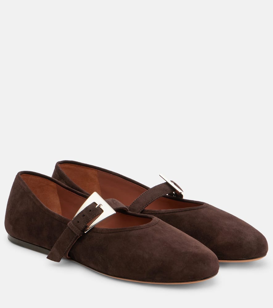 Sveva suede Mary Jane flats