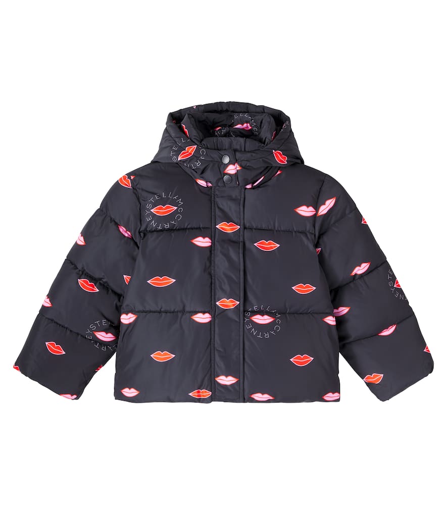 Stella Mccartney Padded Printed Jacket In Black
