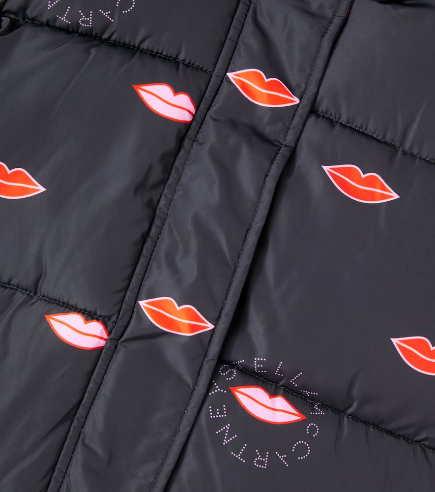 Stella Mccartney Padded Printed Jacket In Black