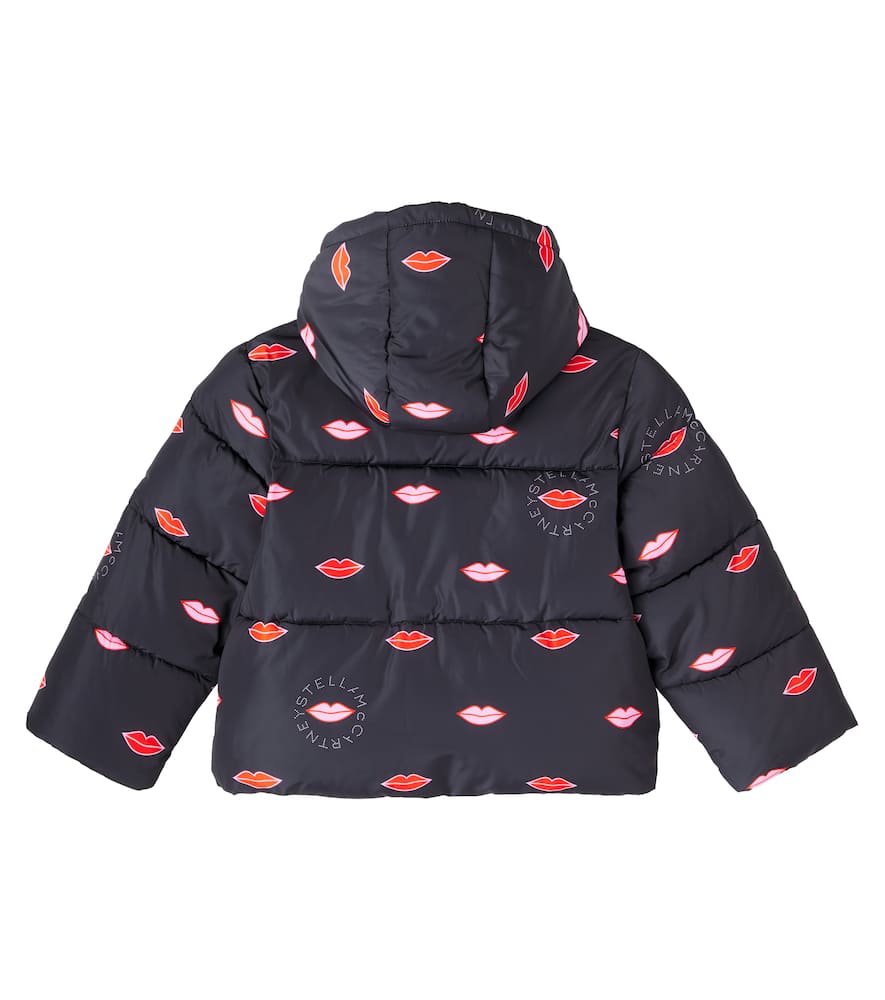 Stella Mccartney Padded Printed Jacket In Black