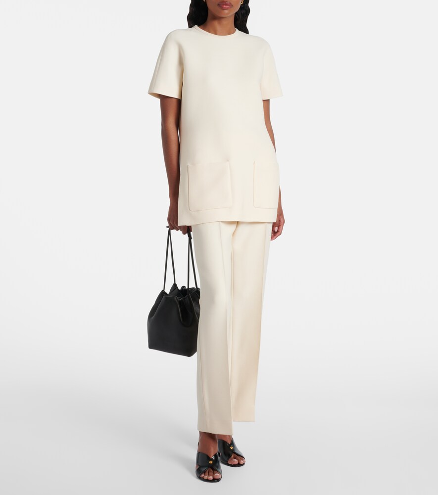 Loro Piana Irina wool and silk T-shirt