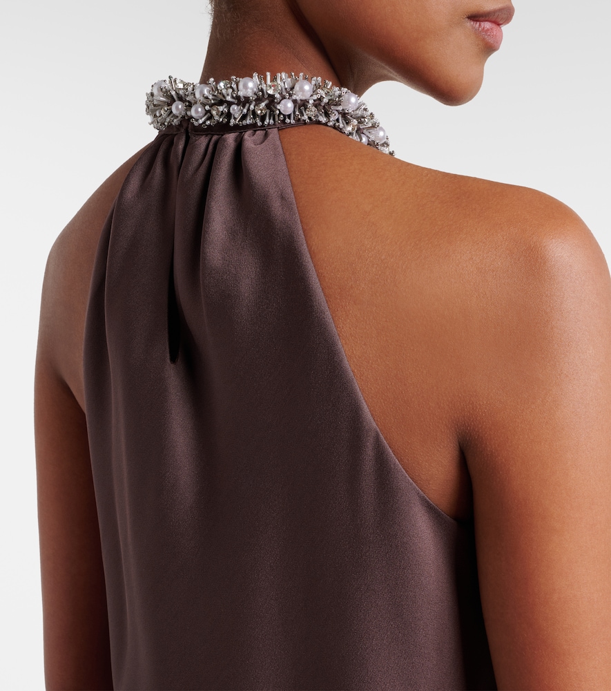  Simkhai Simkhai Embellished Satin Top 