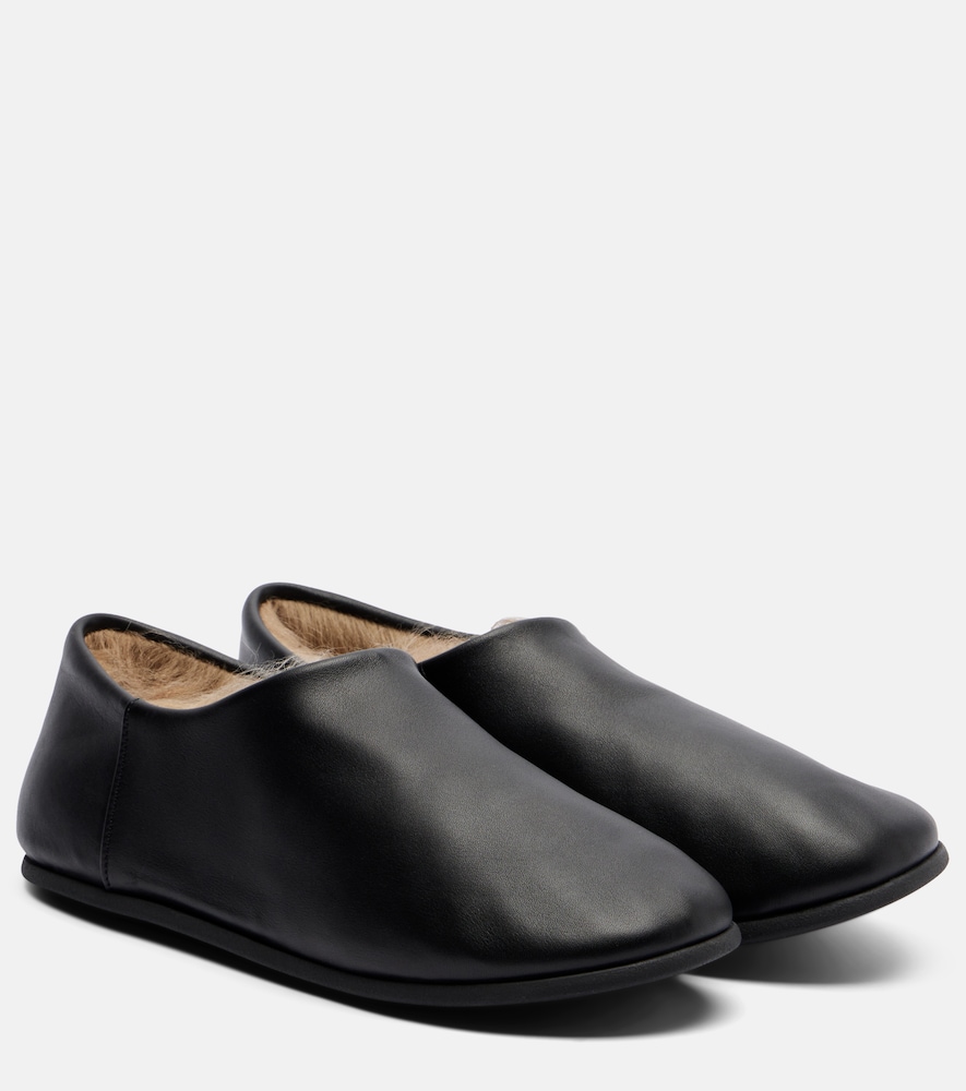 Christen Big Bootie leather slip-on shoes