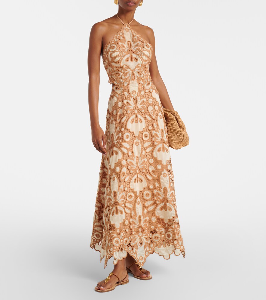 Johanna Ortiz Lace guipure maxi dress