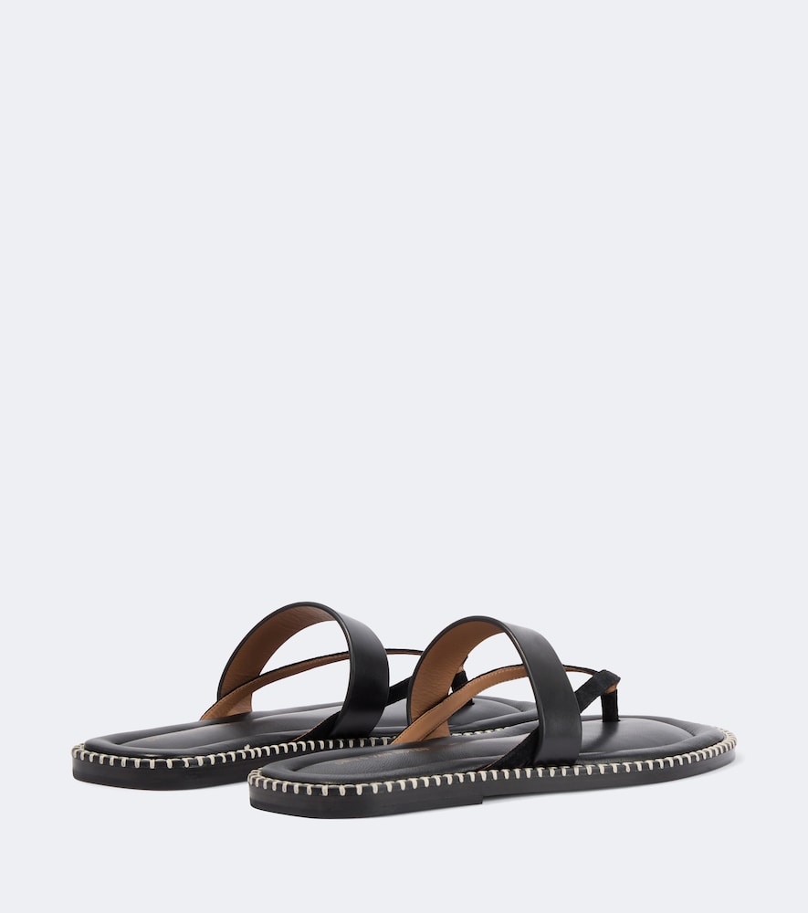  Dries Van Noten Dries Van Noten Leather Thong Sandals 