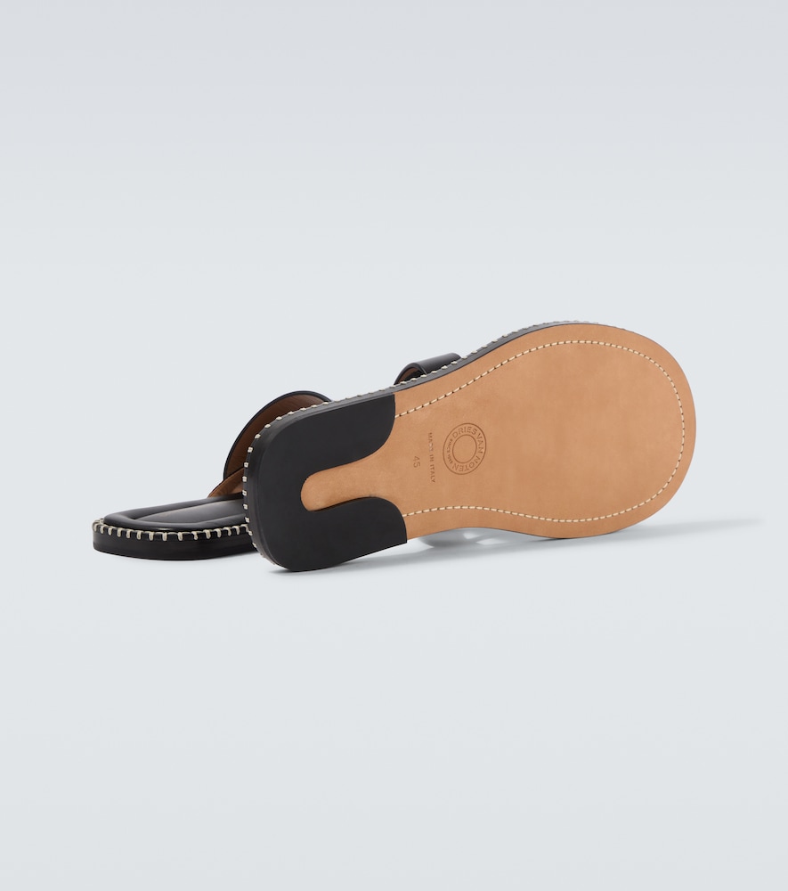  Dries Van Noten Dries Van Noten Leather Thong Sandals 