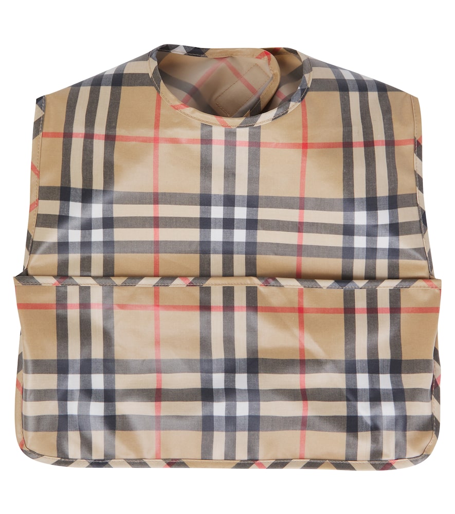 Baby - Bavaglino Burberry Check in cotone spalmato