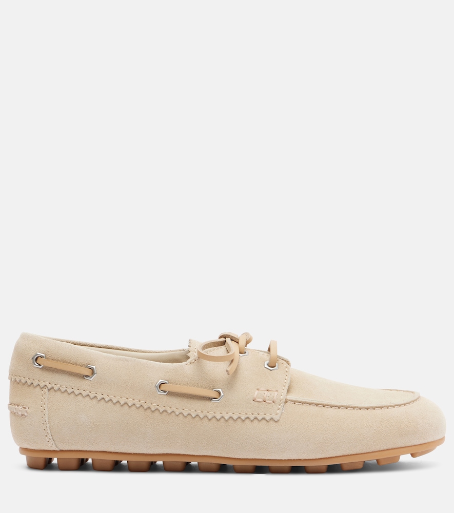  Hogan Hogan H693 Suede Boat Shoes 