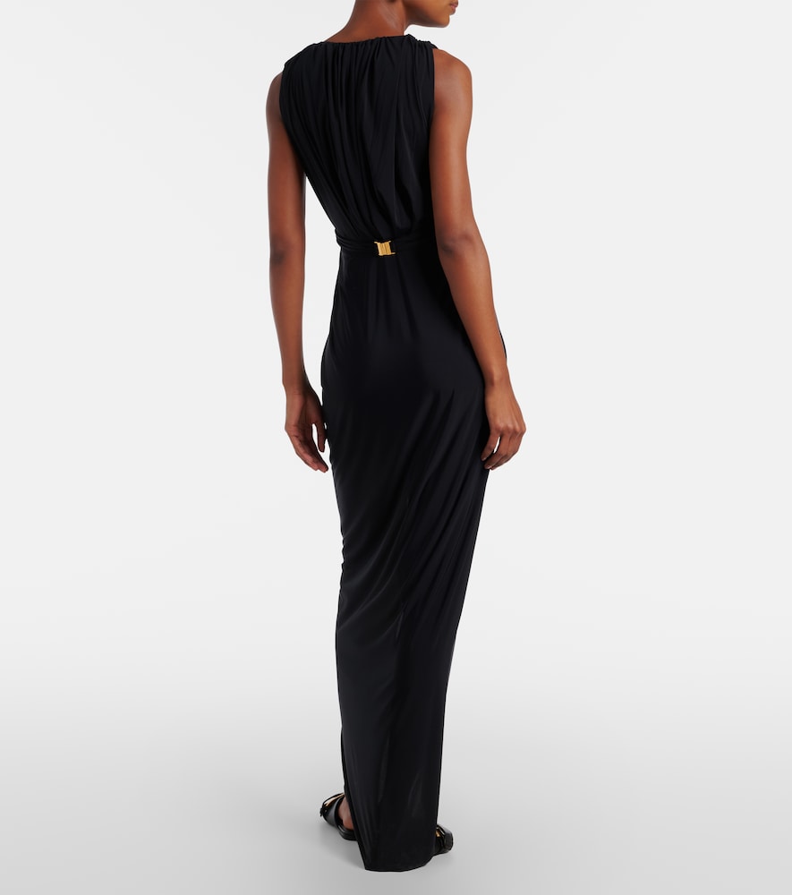  Balmain Balmain Verziertes Maxikleid Aus Jersey 