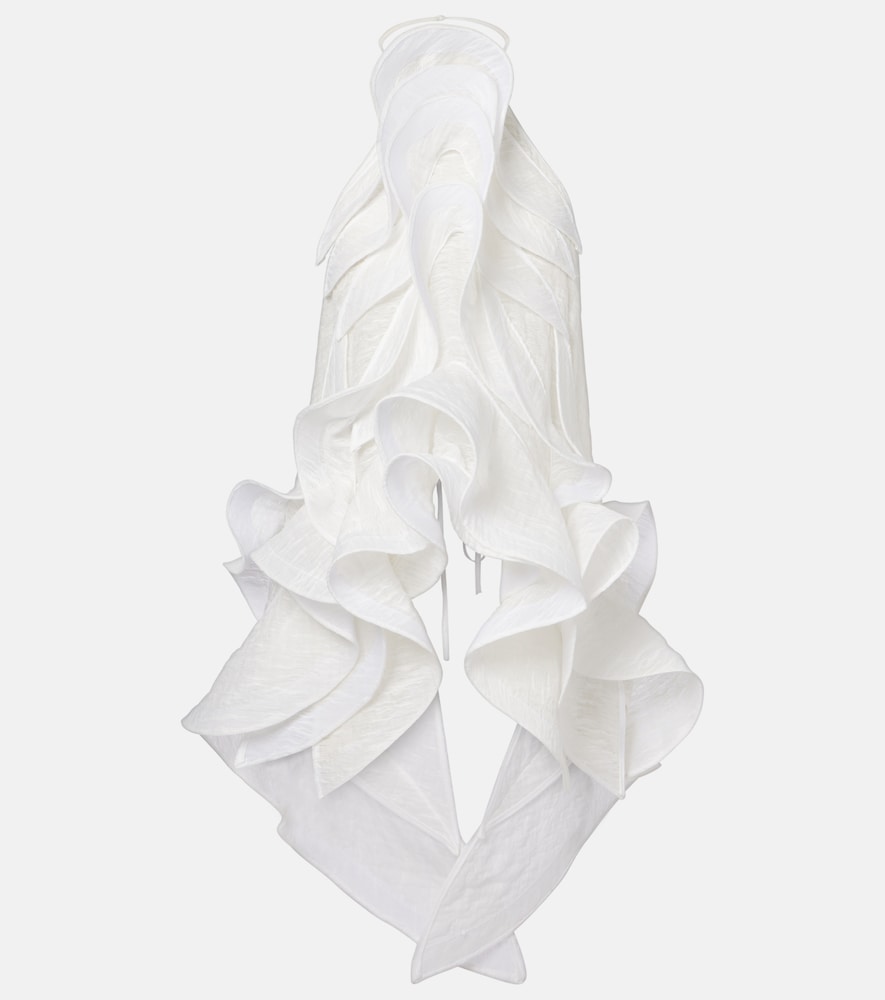 Maticevski Étoile Wave ruffled top
