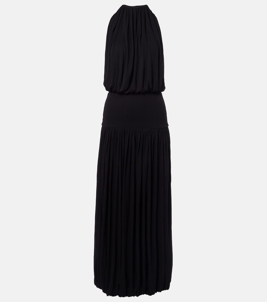 Toteme Gathered jersey midi dress