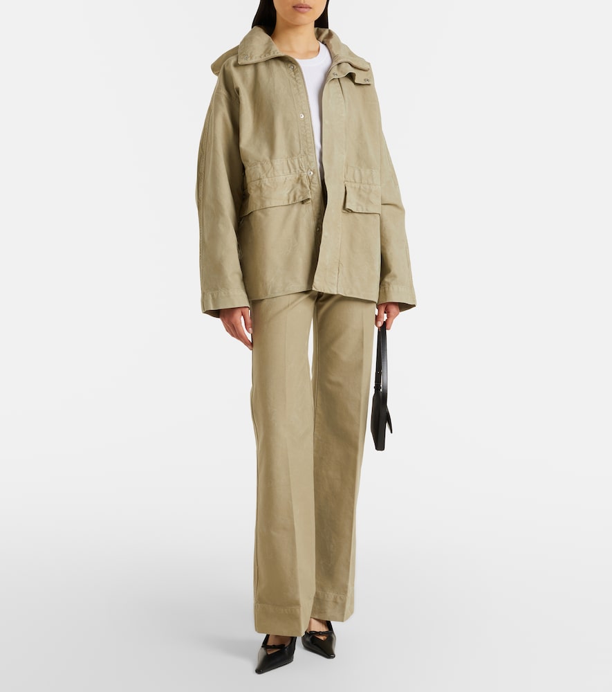  Victoria Beckham Victoria Beckham Jacke Aus Baumwoll-canvas 