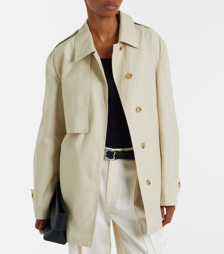 Vince Cotton-blend cropped trench coat