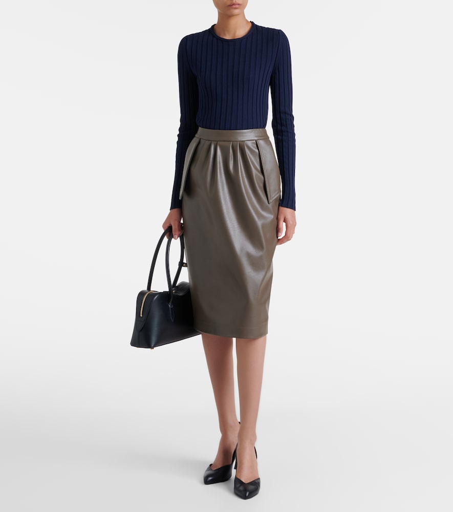 Draped Pencil Skirt