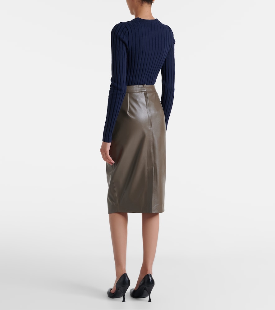 Draped Pencil Skirt