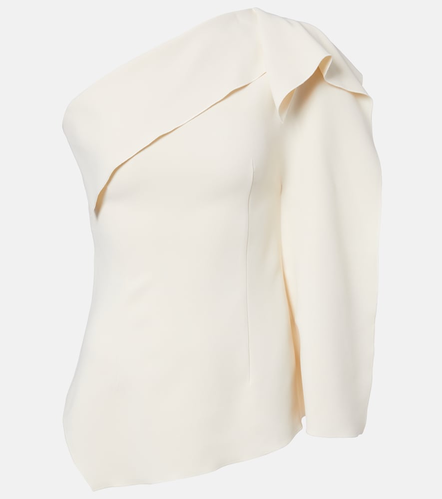 Fforme Lavinia draped one-shoulder top